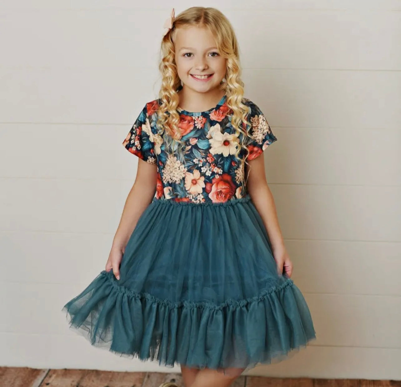 Emerald Tulle Fancy Summer Dress