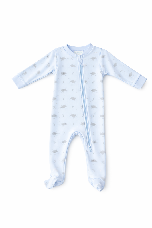 Lincoln Allen Registry Feather Baby Moon & Cloud Footie Sleeper