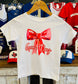 Red Coquette Game Day Tee