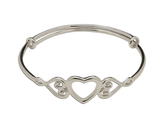 Cherished Moments Bangle Heart - Adjustible 1-8Y