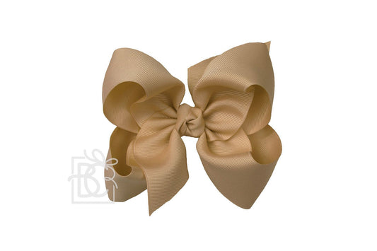 Audrey Faith Registry Beyond Creations 'Oatmeal' Large Bow
