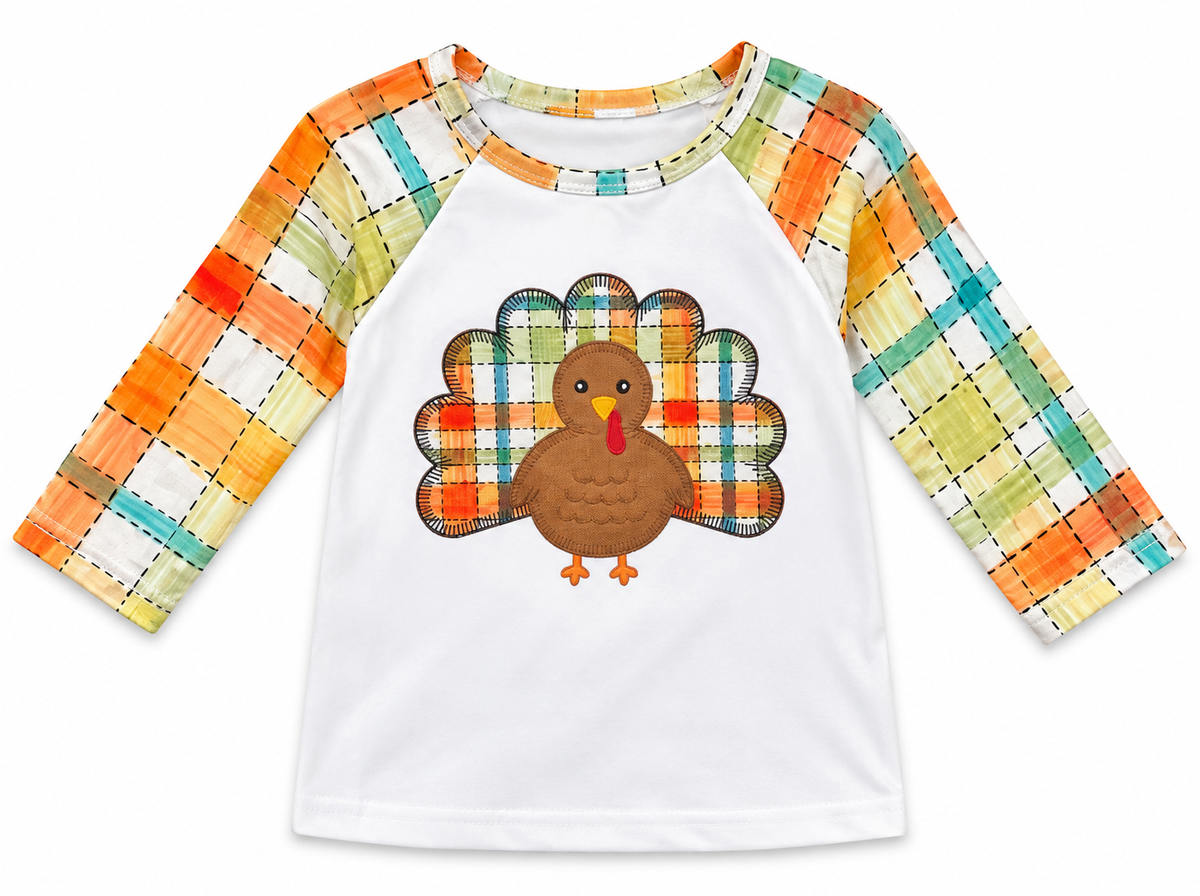 Boys Thanksgiving Top with Turkey