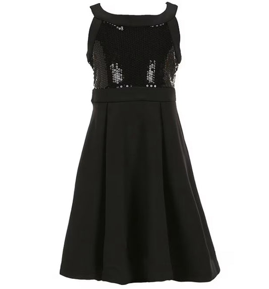 Bonnie Jean Sequin Uneck Dress