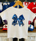 Blue Coquette Game Day Tee