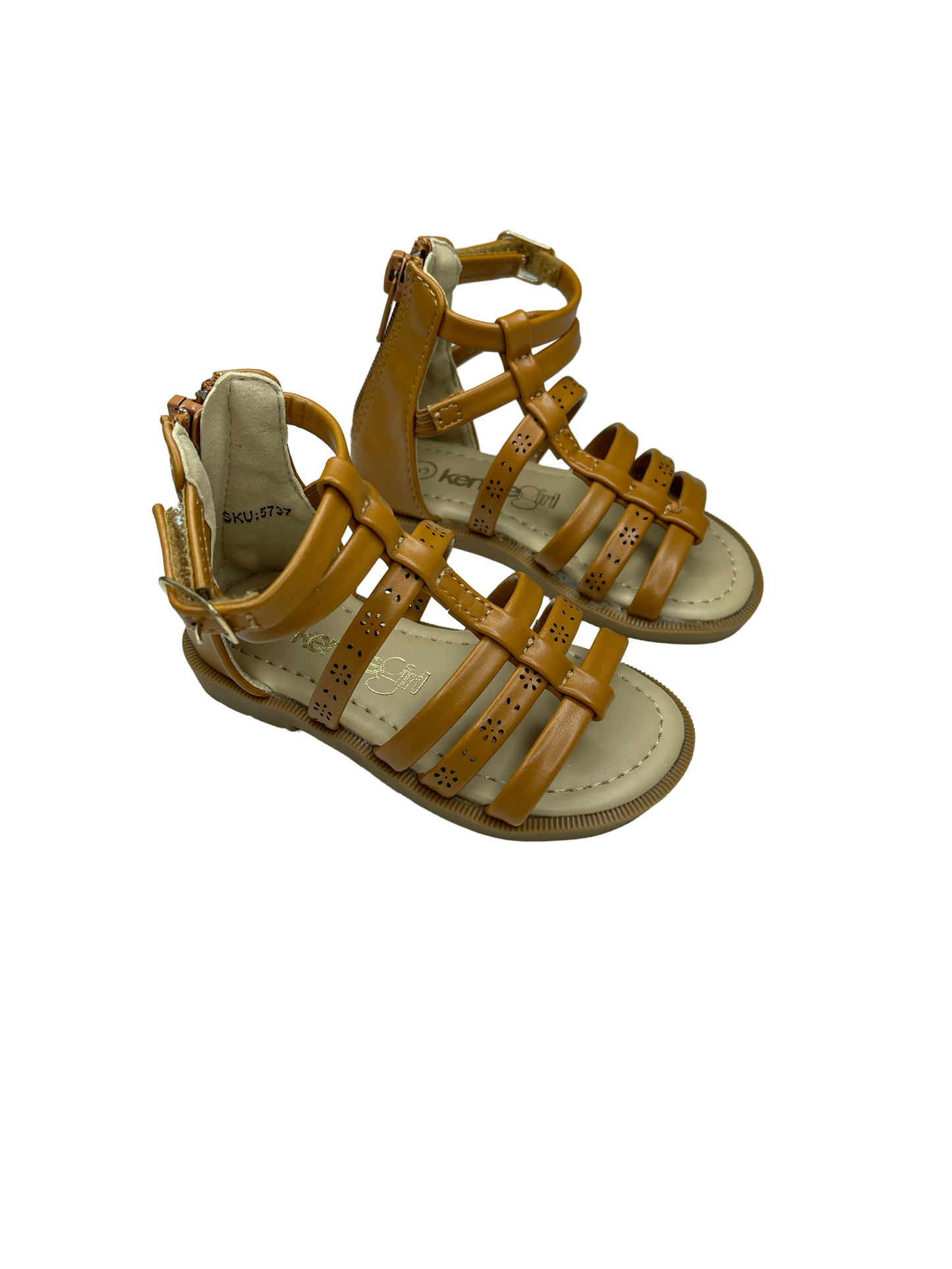 Tan Multi Strap Sandals
