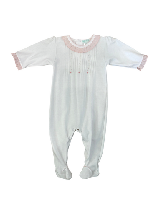 Baby Threads Rose Footie Pajamas
