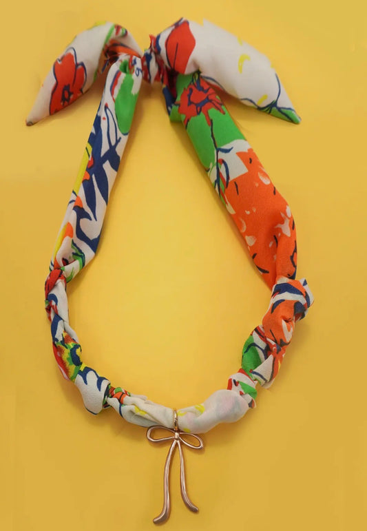 Josslyn Handmade Scarf Charm Neckalce