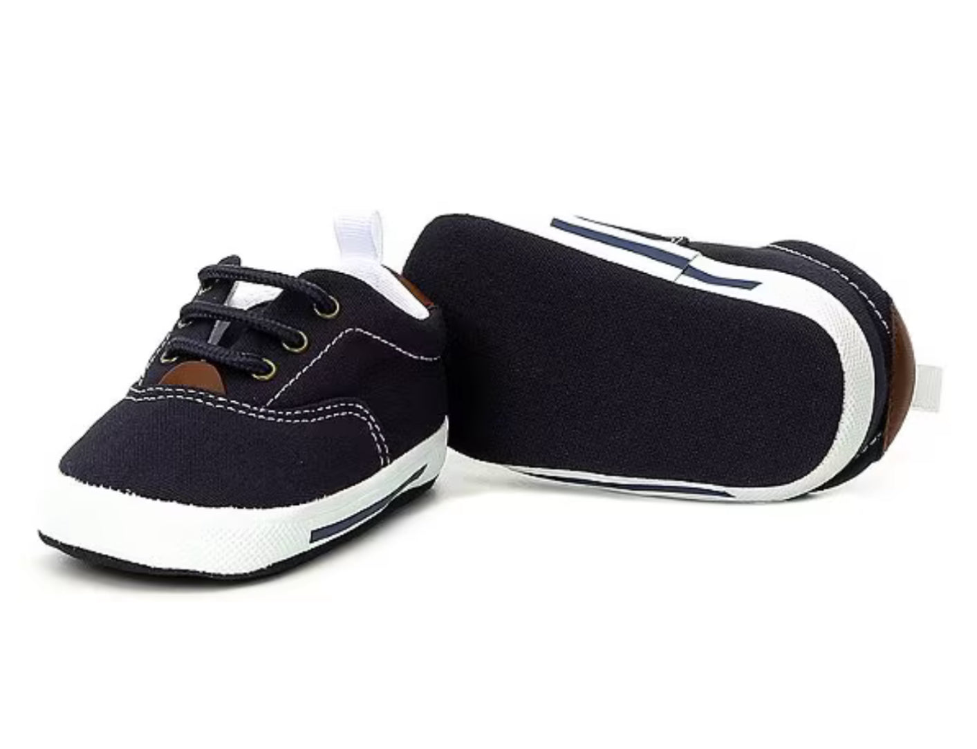 Baby Deer Boys Navy Soft Sole Shoes