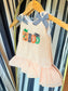 Halloween Orange Ruffle "BOO" Dress