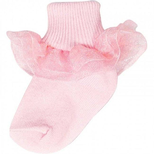 Baby Jackson Registry Baby Deer Pink Ruffle Socks