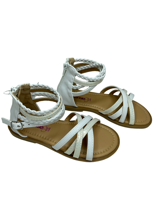 White Multi Strap & Loop Sandals