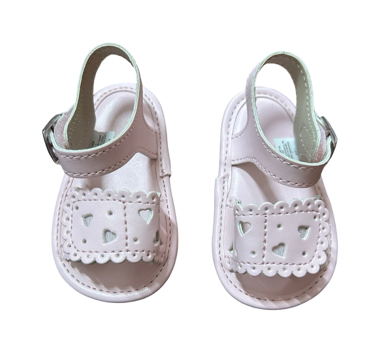 Audrey Faith Registry Baby Deer Pink Heart Sandals