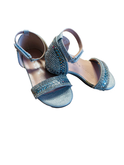 Silver Rhinestone Heels