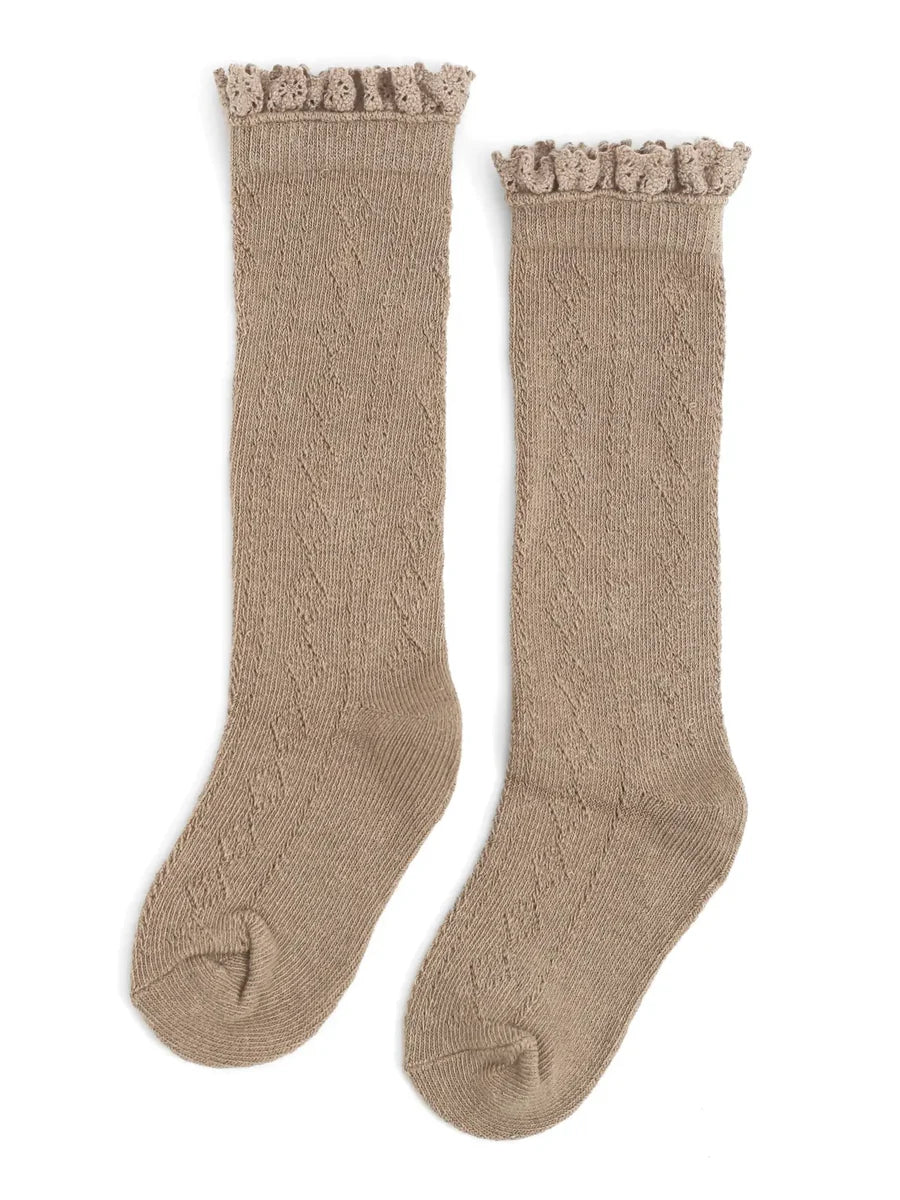 Little Stocking Co. Fancy Lace Knee High Socks