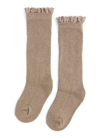 Little Stocking Co. Fancy Lace Knee High Socks