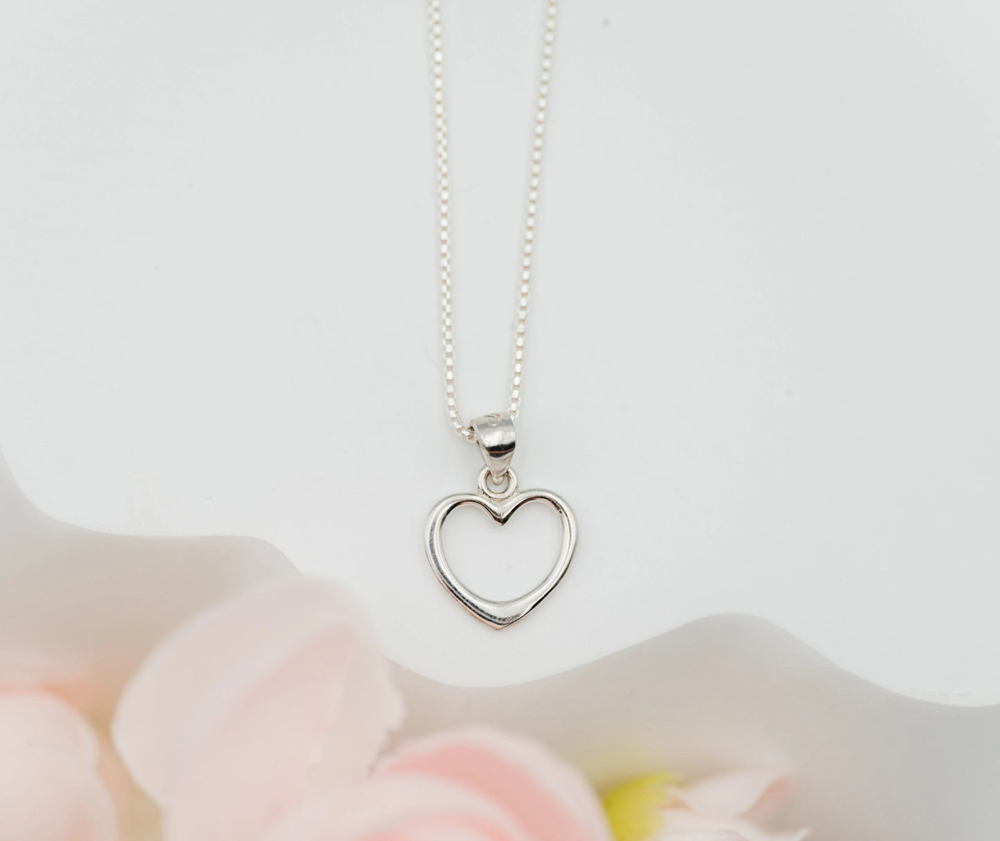 Cherished Moments Hollow Heart Necklace