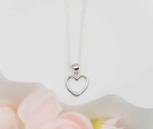 Cherished Moments Hollow Heart Necklace