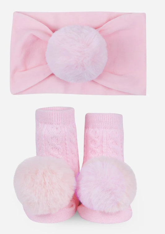 Waddle and Friends Pink Pom Pom Gift Set
