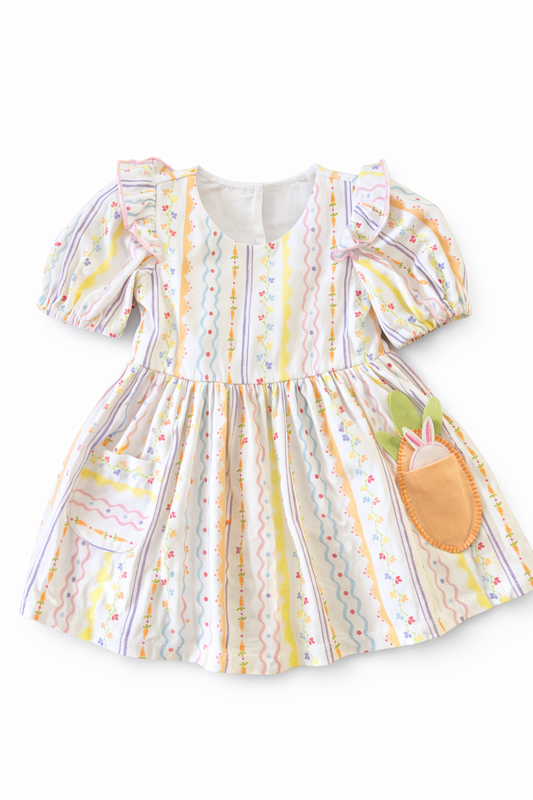 Bonnie Jean Carrot Pocket Dress