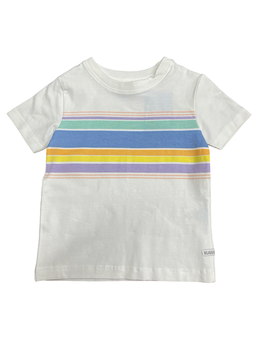 Rugged Butts Rainbow Lane Striped Bodysuit/Tshirt