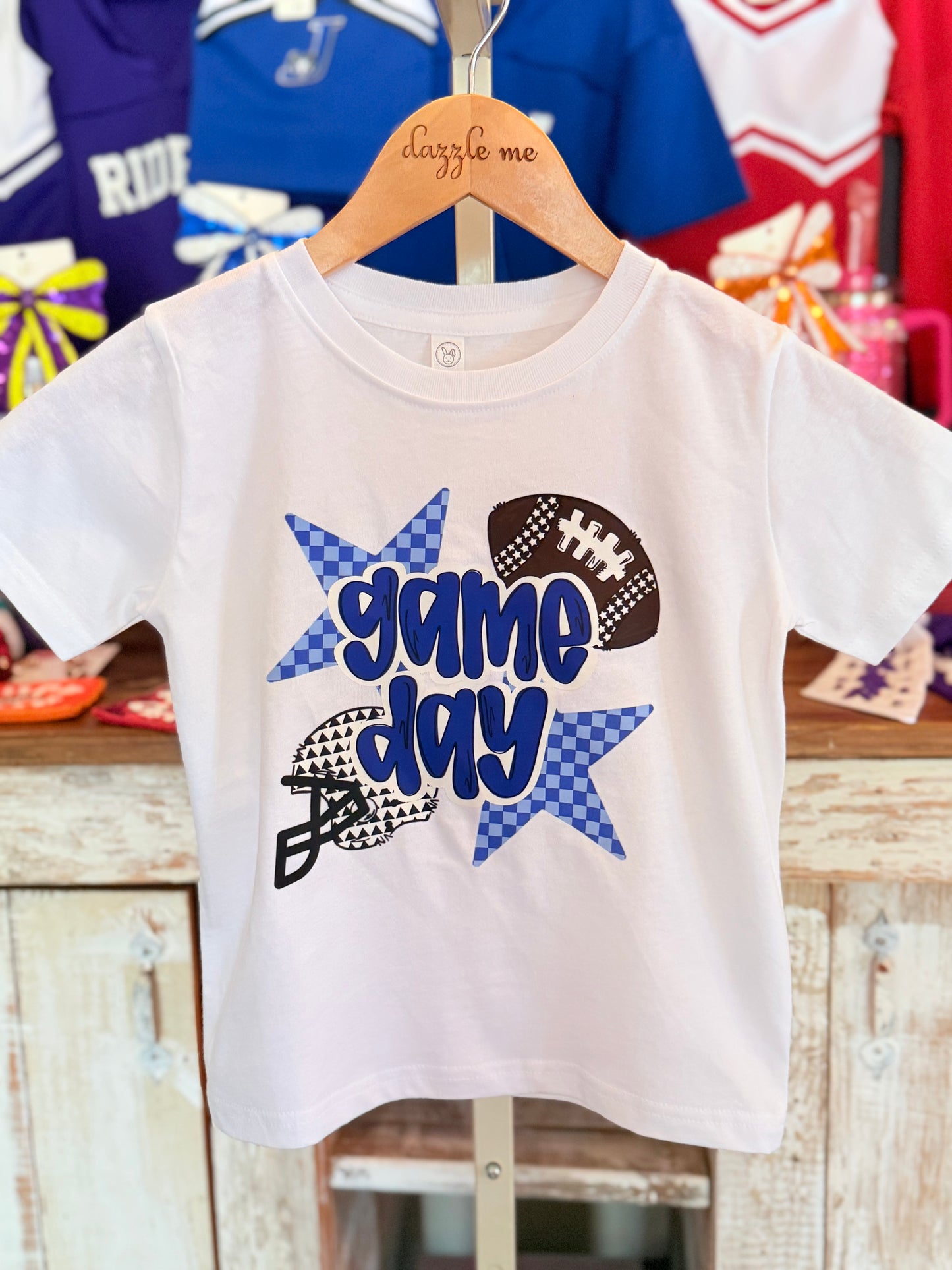 Blue & White Game Day Tee