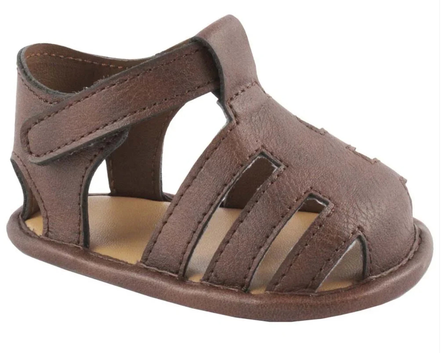 Baby Deer Brown Fisherman Sandals