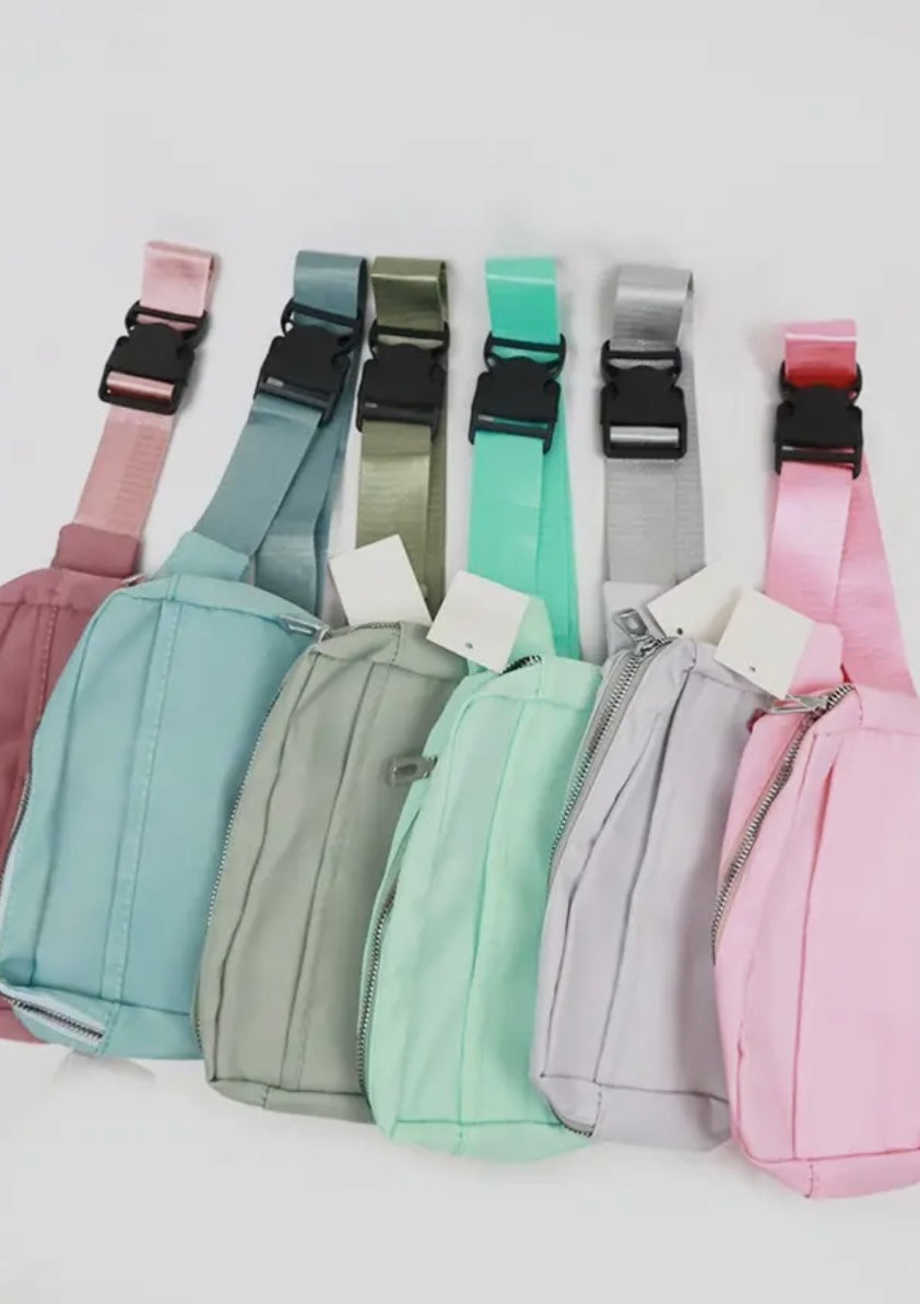 Natural Color Crossbody Belt Bag