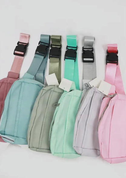 Natural Color Crossbody Belt Bag