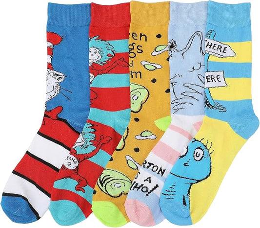Dr.Seuss Crew Socks 5-Pack