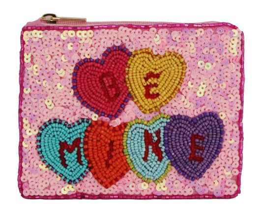 Beaded Be Mine Coin Purse