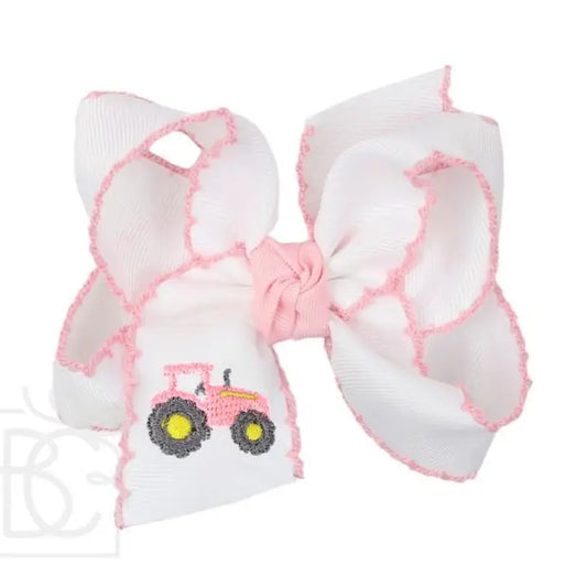 Oakley Jane Registry Beyond Creations Pink Tractor Bow