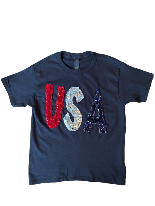 USA Sequin Tee