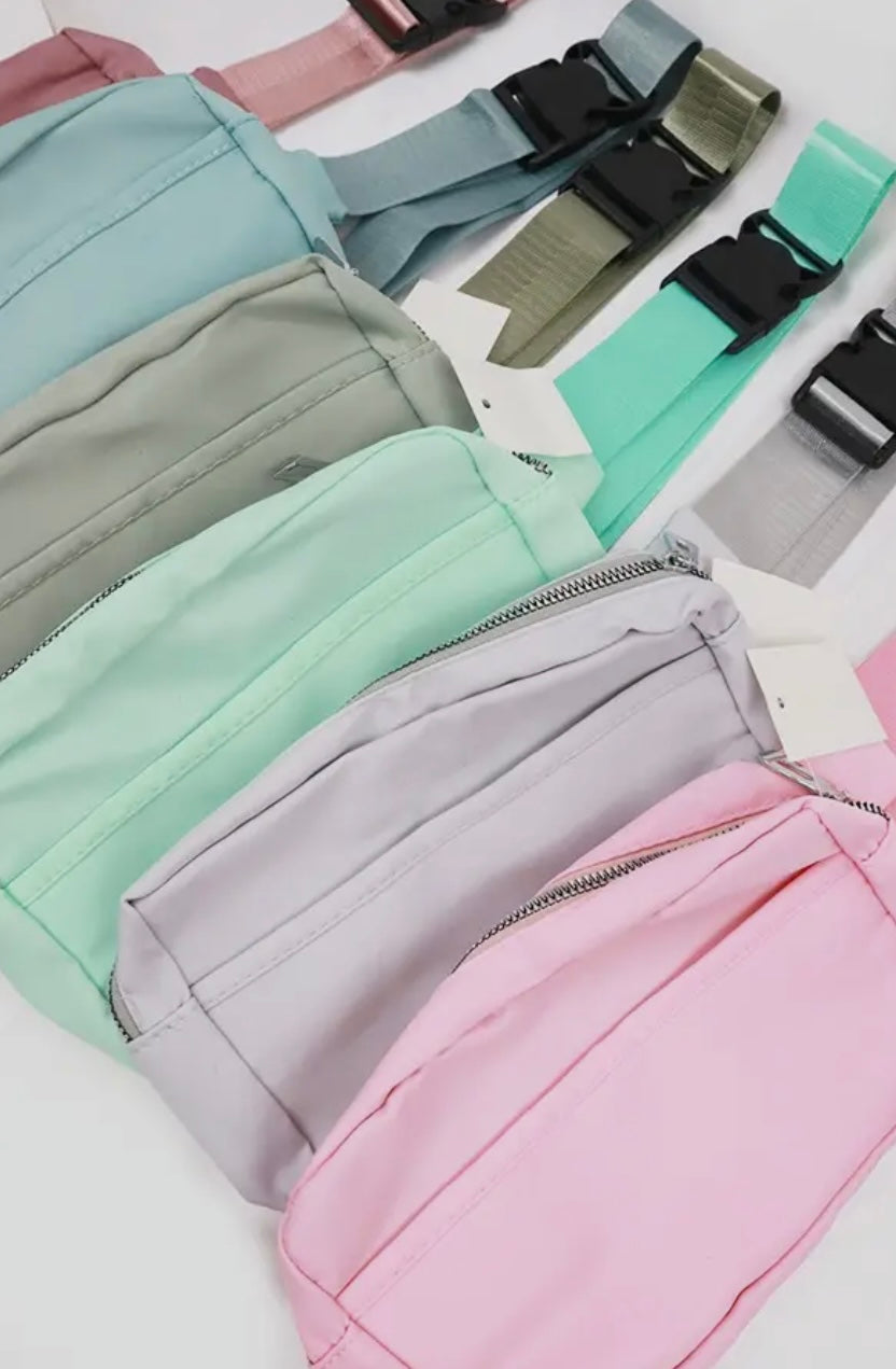 Natural Color Crossbody Belt Bag