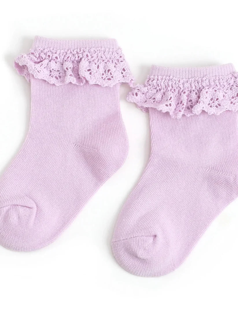 Presley Odom Registry Little Stocking Co. 'Lilac/Wisteria Lace' Knee High Socks