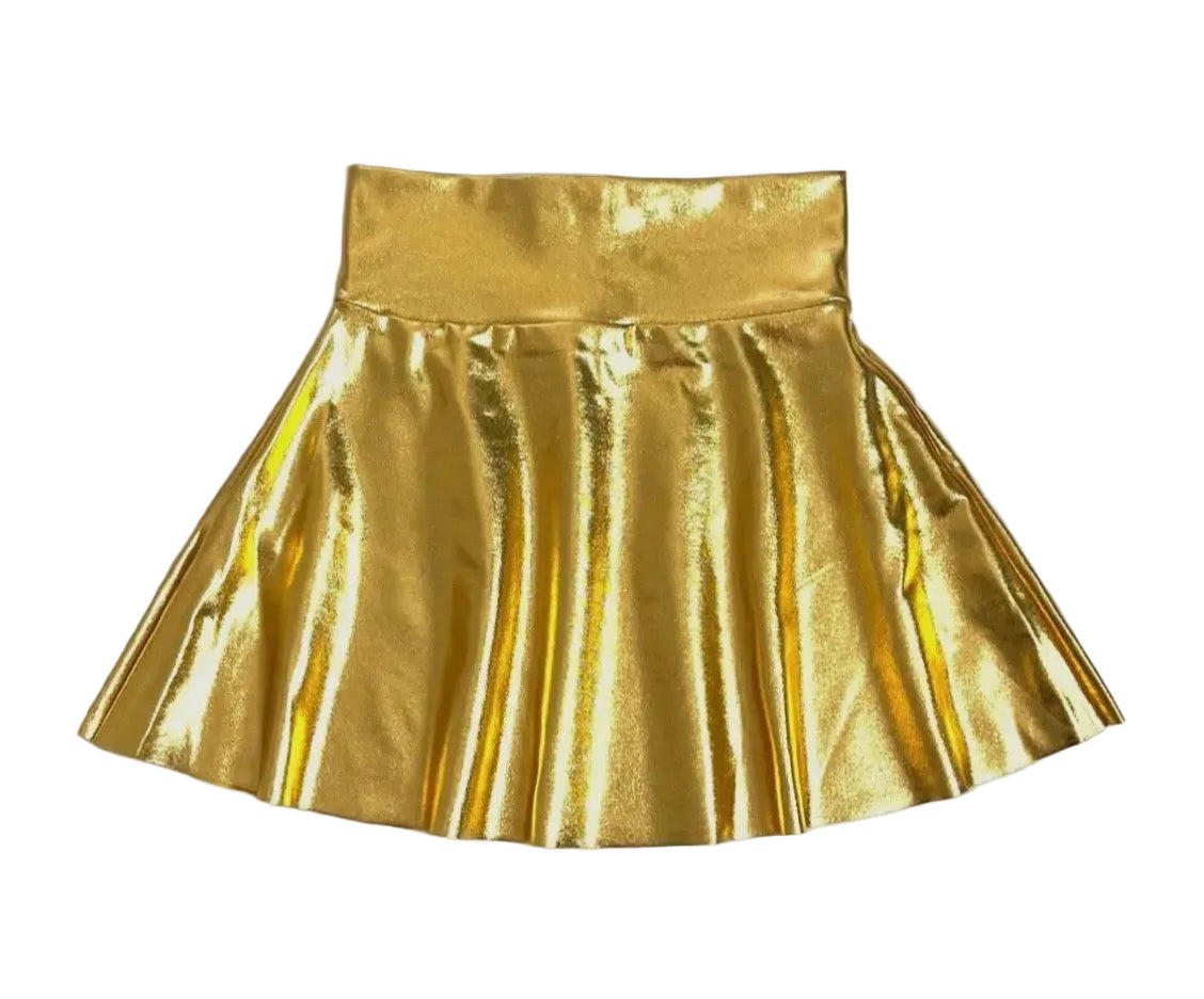Gold Metallic Skirts