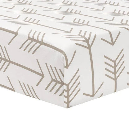 Liz And Roo Tan Arrow Crib Sheet