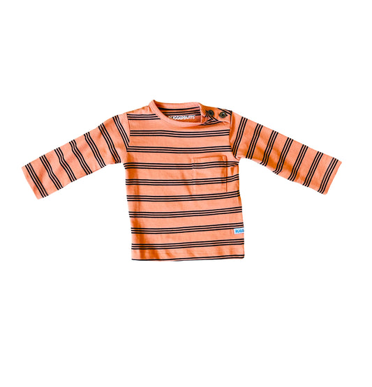 Rugged Butts Cider & Black Stripe Pocket Tee