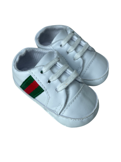 Red & Green Stripe Sneakers