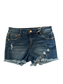Tractr Medium Wash Distressed Denim Shorts