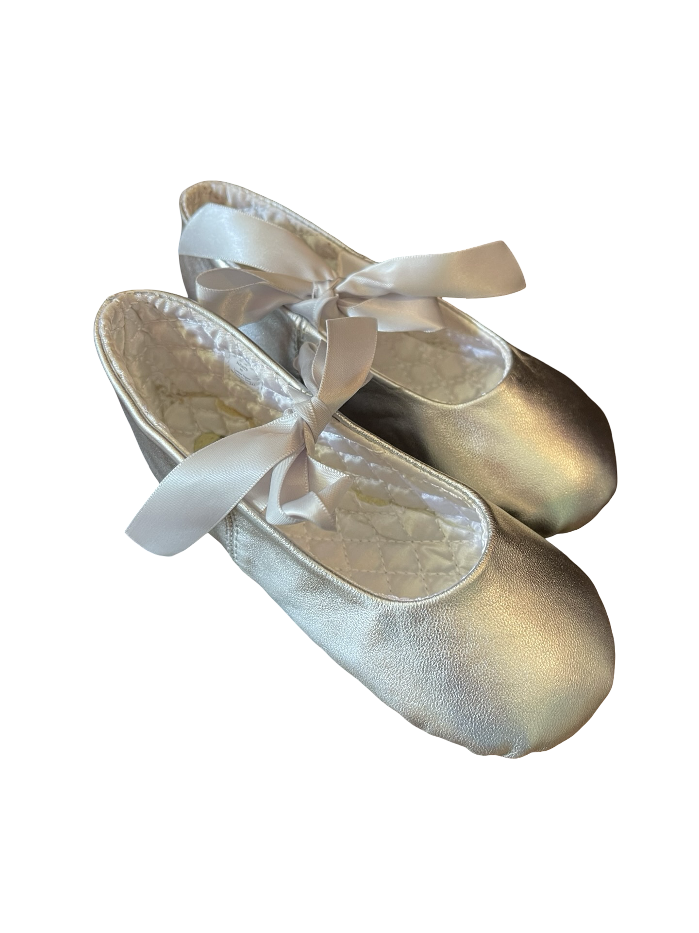 Baby Deer Silver Ballet Flats