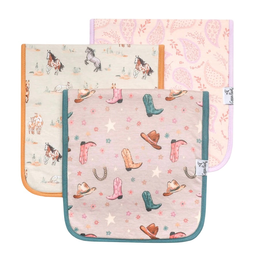 Leighton Pearl Registry Copper Pearl "Cheyenne" Burp Cloth