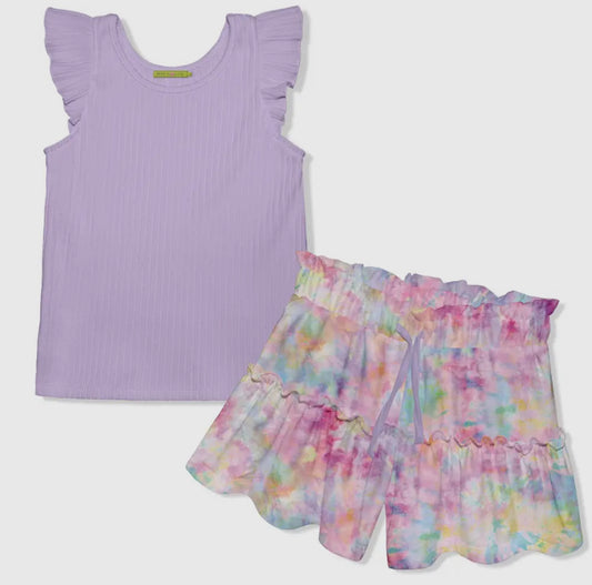 MLL Orchid Top & Tie-dye Skort
