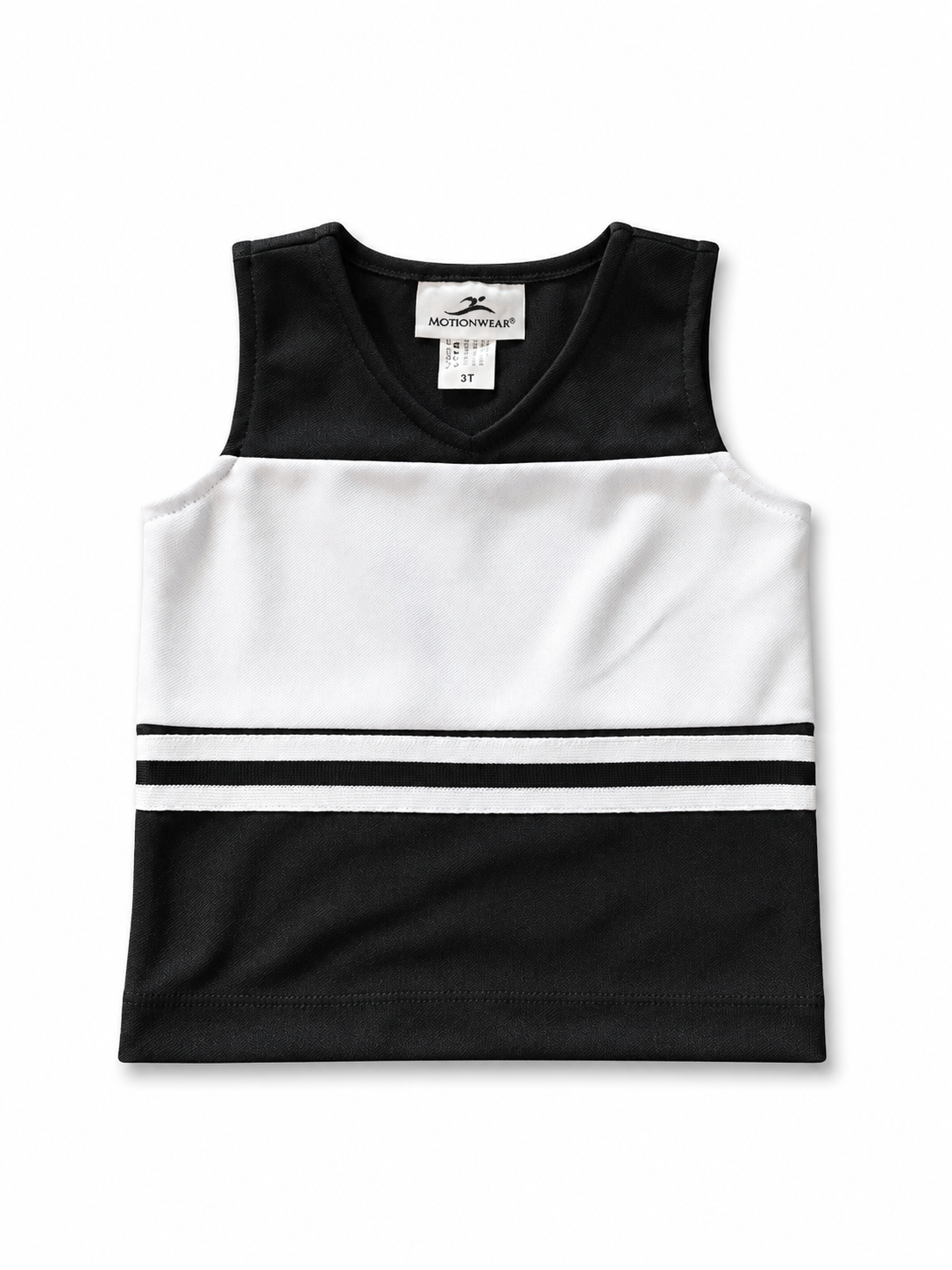 Black & White Motionwear Cheer Suit Top
