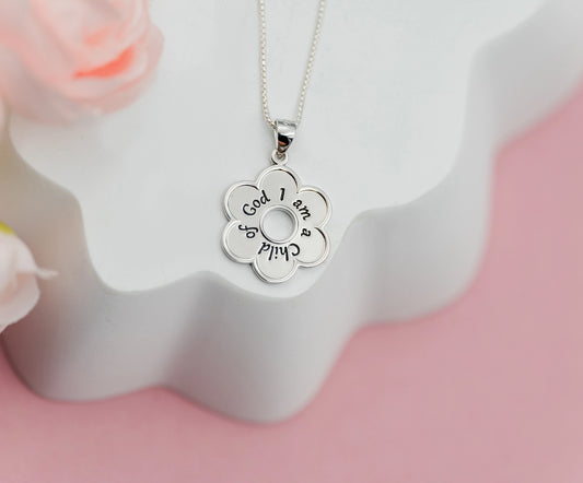 Cherished Moments I am A Child of God with Daisy Necklace