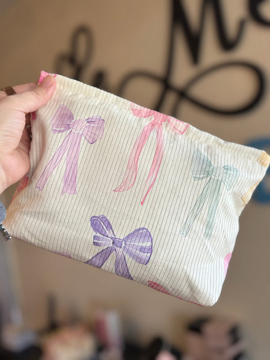 Josslyn Travel Bow Cosmetic Pouch