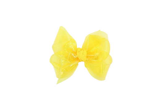 Beyond Creations Bright Yellow Alligator Clip Water Bow