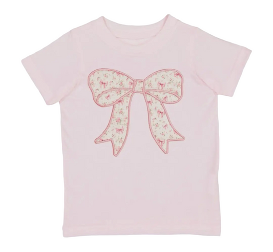 Ditsy Floral Bow Patch Short Sleeve Tee