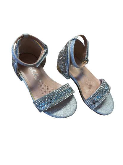 Silver Rhinestone Heels