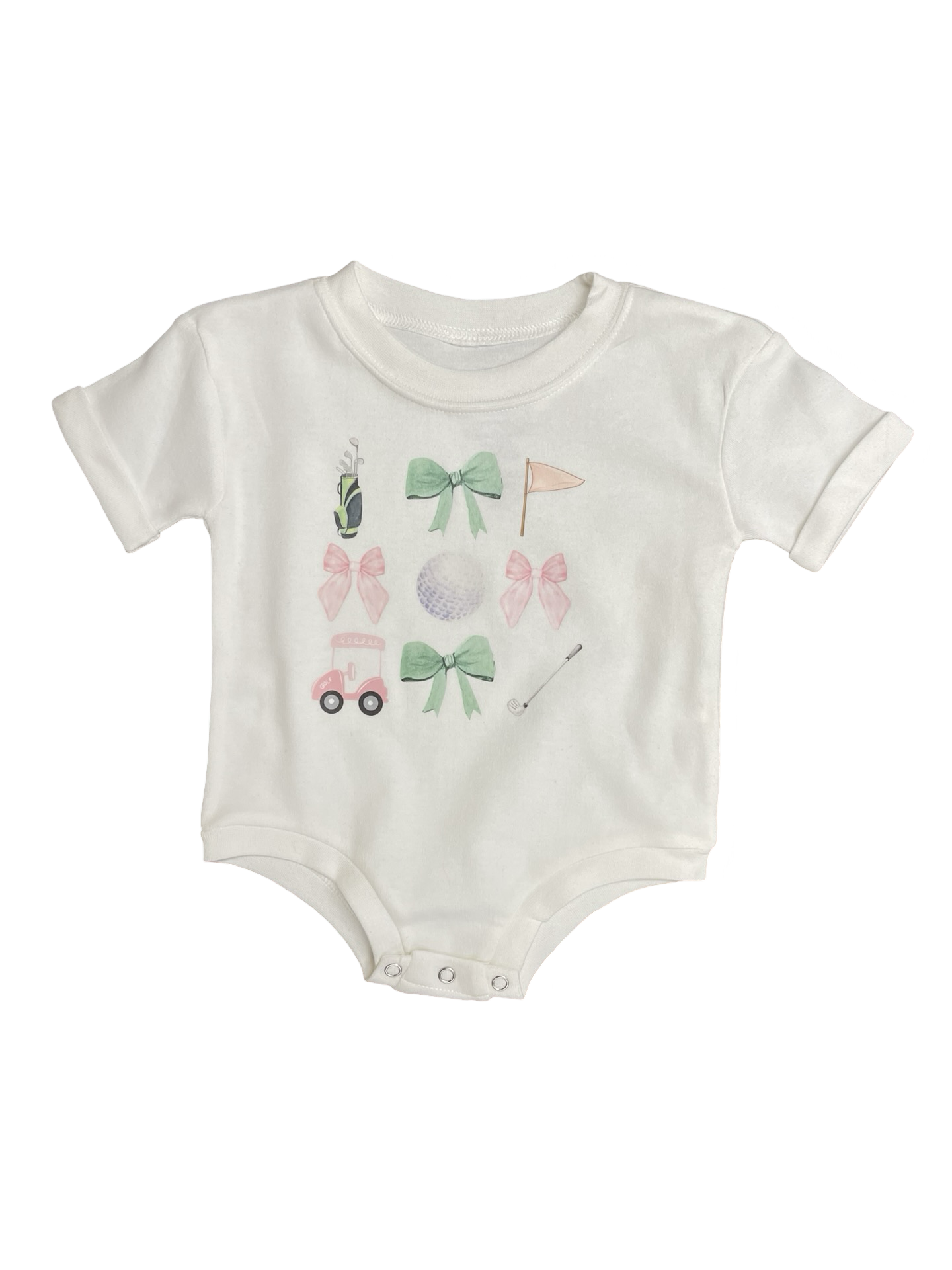 Coquette Golf Baby Girl Onesie
