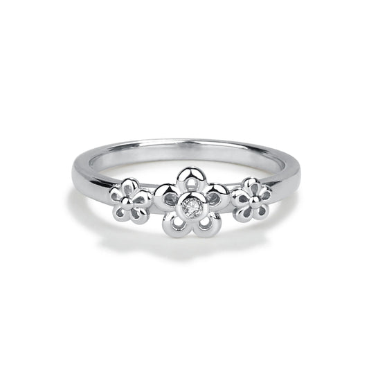 Baby Jackson Registry Cherished Moments Sterling Silver Baby Ring with Daisy Flowers for Girls
